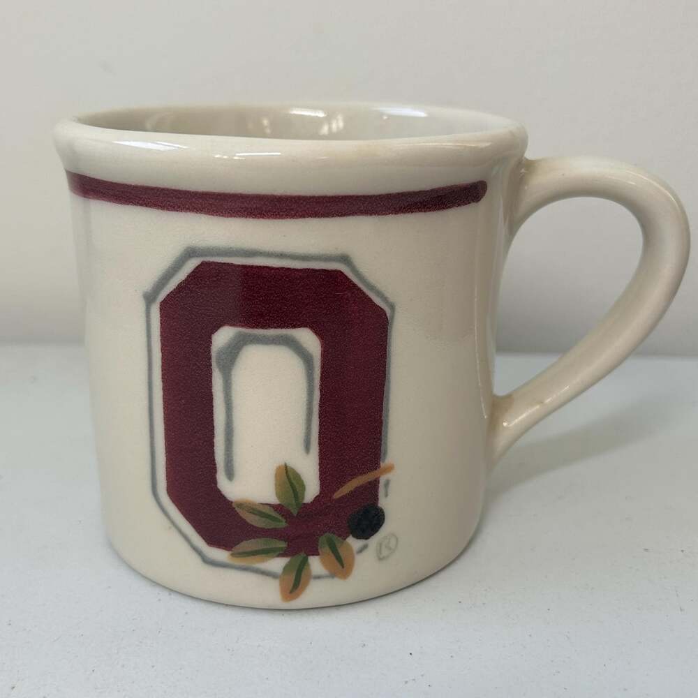 Hartstone Pottery Ohio State Buckeyes Coffee Mug Ceramic Vintage